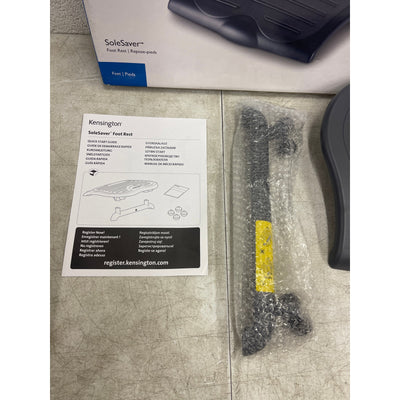 Kensington SoleSaver Adjustable Footrest, Office Desk Accessories K56152US -Gray