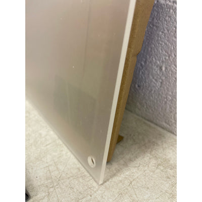 Guardmate Blank Acrylic Dry-Erase Board 18" x 14" Clear, Wall-Mount with Markers