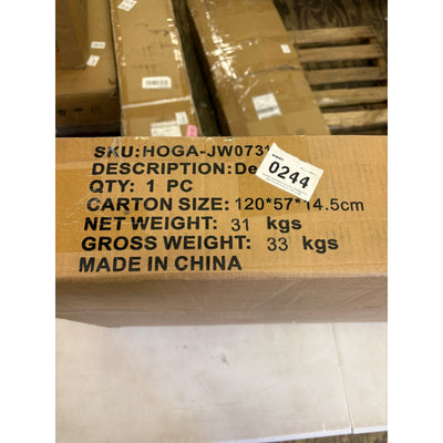 Tribesigns Industrial Computer Desk, 59" Desk with Reversible 3-Drawer Cabinet