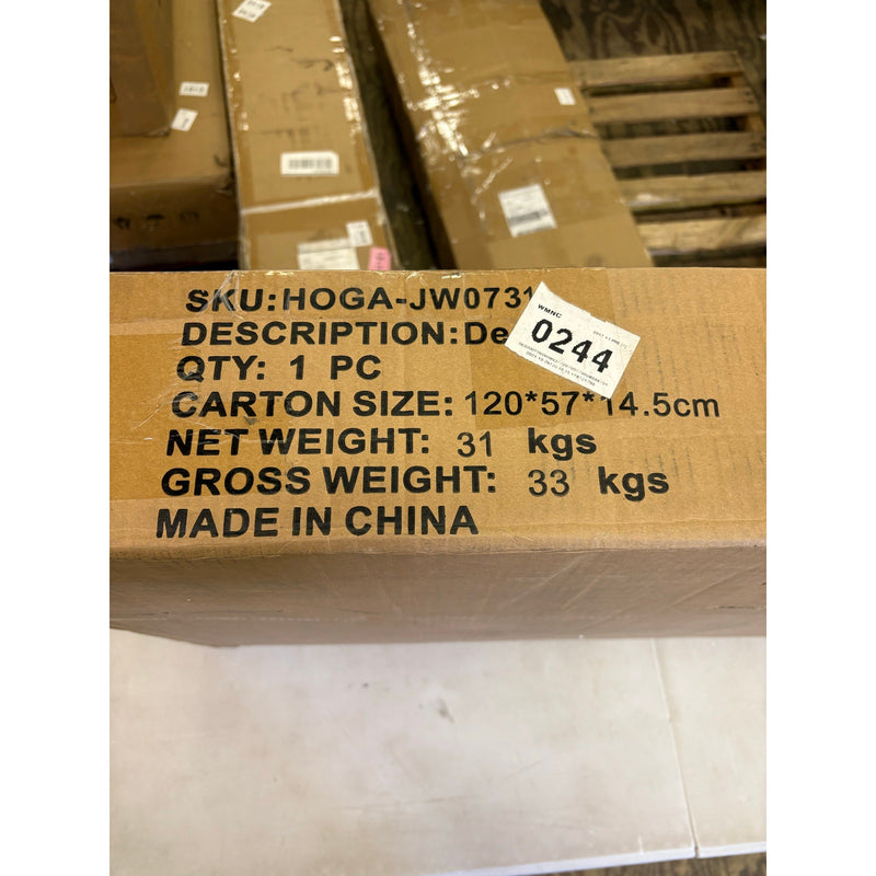 Tribesigns Industrial Computer Desk, 59" Desk with Reversible 3-Drawer Cabinet