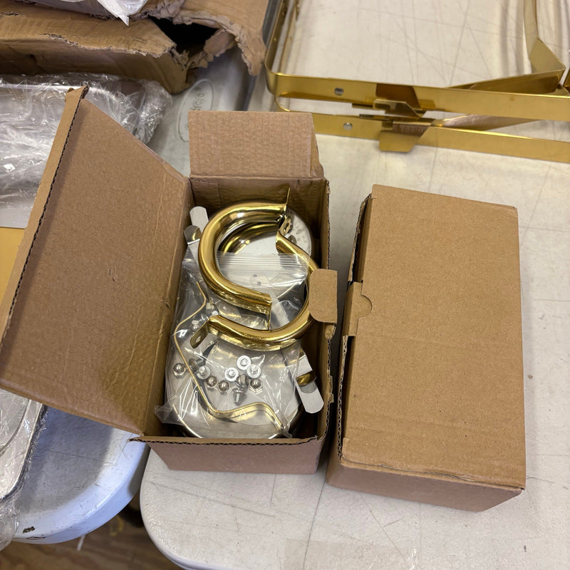 SET-OF-2 ROVSUN 9 QT Rectangle Gold Chafing Dish Buffet Set w Full Size Pans READ