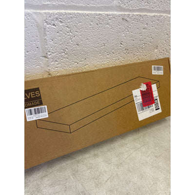 Set-of-2 Floating Shelves for Wall 24-Inch Light Wood Shelves, TAN, Light Brown