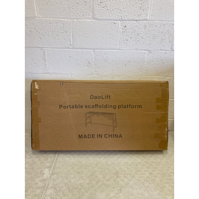 DaoLift 78.74"x14.74 Carbon Steel Scaffolding Platform, Cap 660 LBS 40-62" H