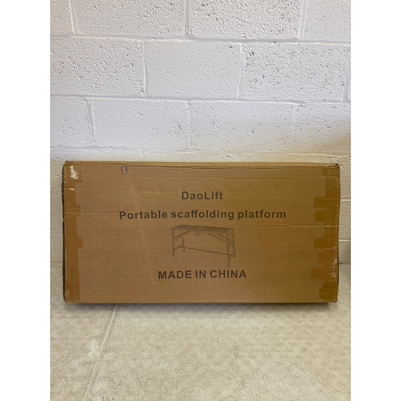 DaoLift 78.74"x15.74 Carbon Steel Scaffolding Platform, Portable, of Cap 660 LBS