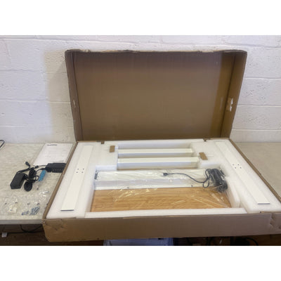 FLEXISPOT Standing Desk Quick Assembly Electric Sit Stand Desk 40" x 24" Brown