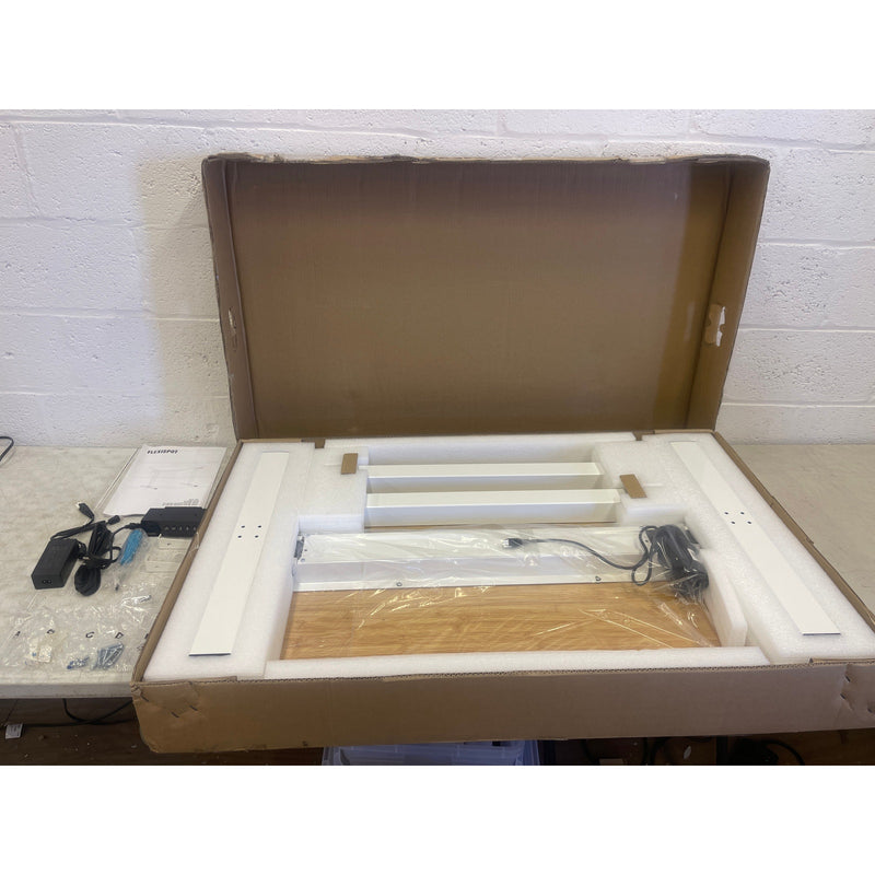 FLEXISPOT Standing Desk Quick Assembly Electric Sit Stand Desk 40" x 24" Brown