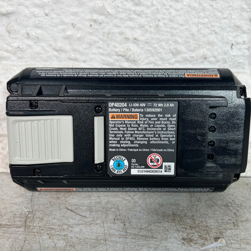 RYOBI 40-Volt Lithium-Ion 2.0 Ah Battery 40204