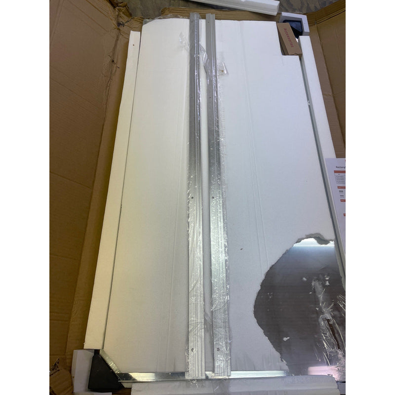 Pertetey Home Gym Mirror, 48X24" Each-2Pcs, Frameless Full Body, Tempered Glass