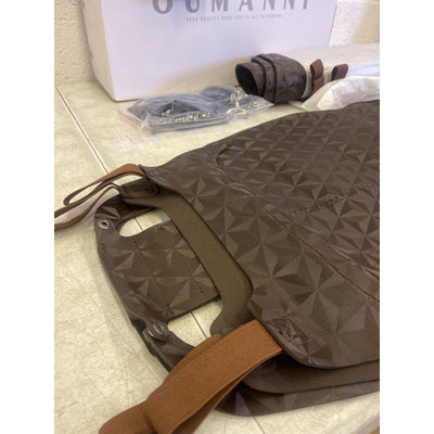 OUMANNI Seat Covers Universal Fit Breathable Suede 2 Front Seat/Headrest Brown