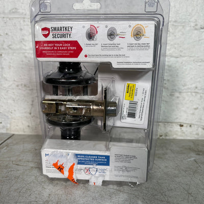 Kwikset SmartKey Security Wave Venetian Bronze Entry Lever KW1 1-3/4 in.