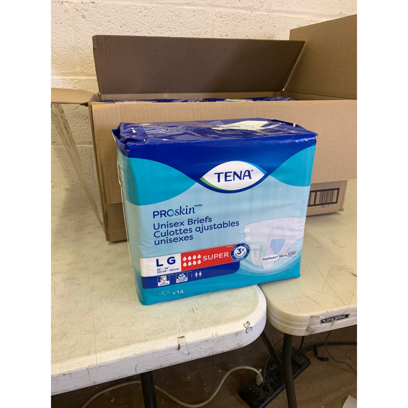 Tena ProSkin Unisex Adult Diapers, Maximum Absorbency, Large, 56 Ct