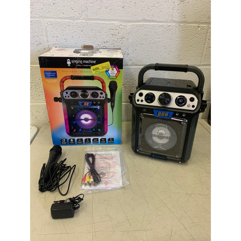 Singing Machine Groove Cube Hype Bluetooth,  Karaoke Machine Speaker & Mic