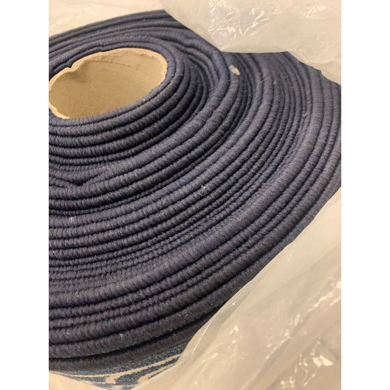 TrafficMaster Trellis Navy Blue & White 26" W x 70&