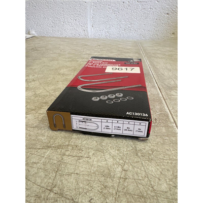 2-PACK AutoCraft Round U Bolt, 1/2" x 3-1/8" x 8, 4 Hex Nuts, 4 Lock Washers