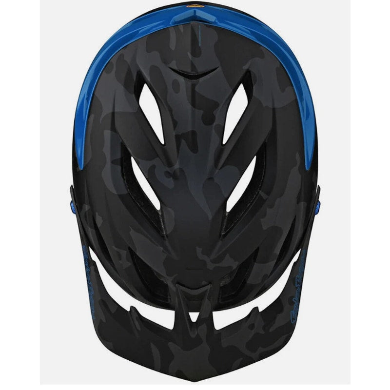 Troy Lee Designs A3 MIPS Helmet Medium/Large Uno Camo Blue 5 Star Helmet Rating
