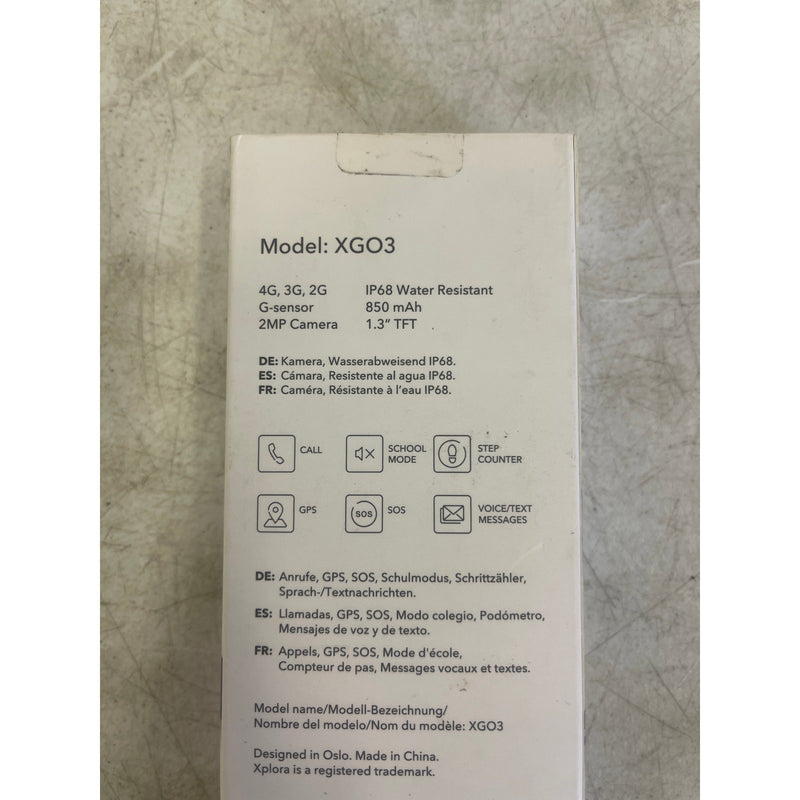 Xplora XGO3 Kids Smart Watch Cell Phone w GPS Tracker, Bundle - Black