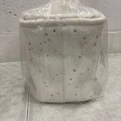 UGG Avery Stars 2-Piece Storage Square Bin & Round Waste Bin, Soft Fuzzy - White