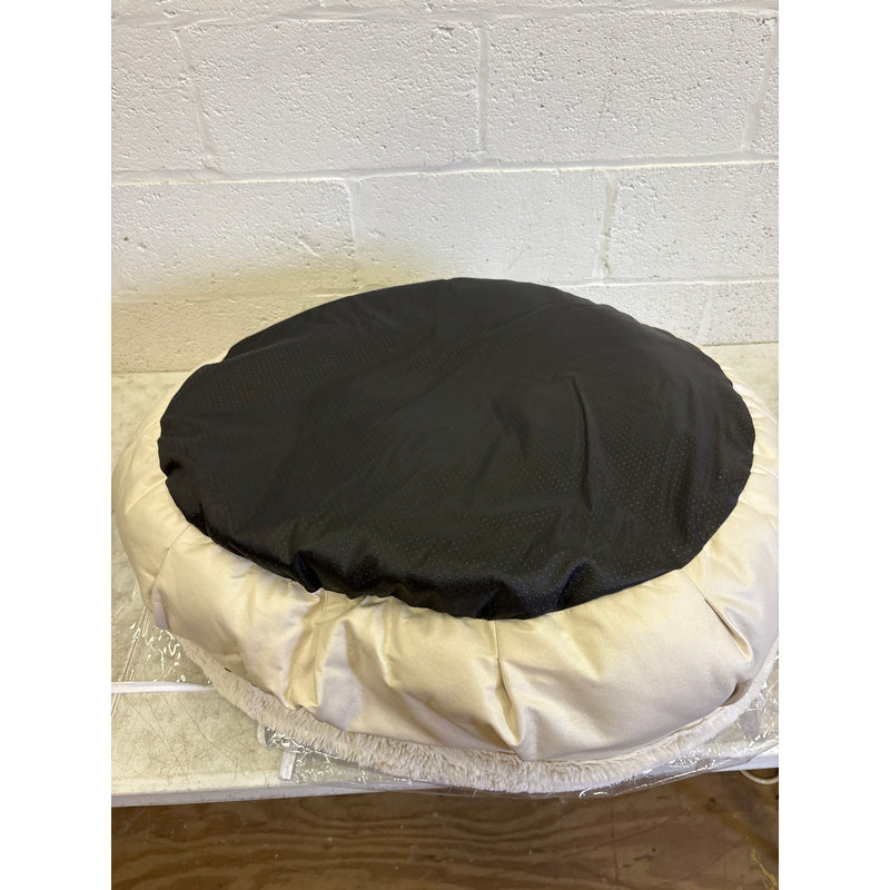 Koolaburra by Ugg Donut Dog Bed for Medium Size, 28" Round Non-Slip, Soft Fuzzy