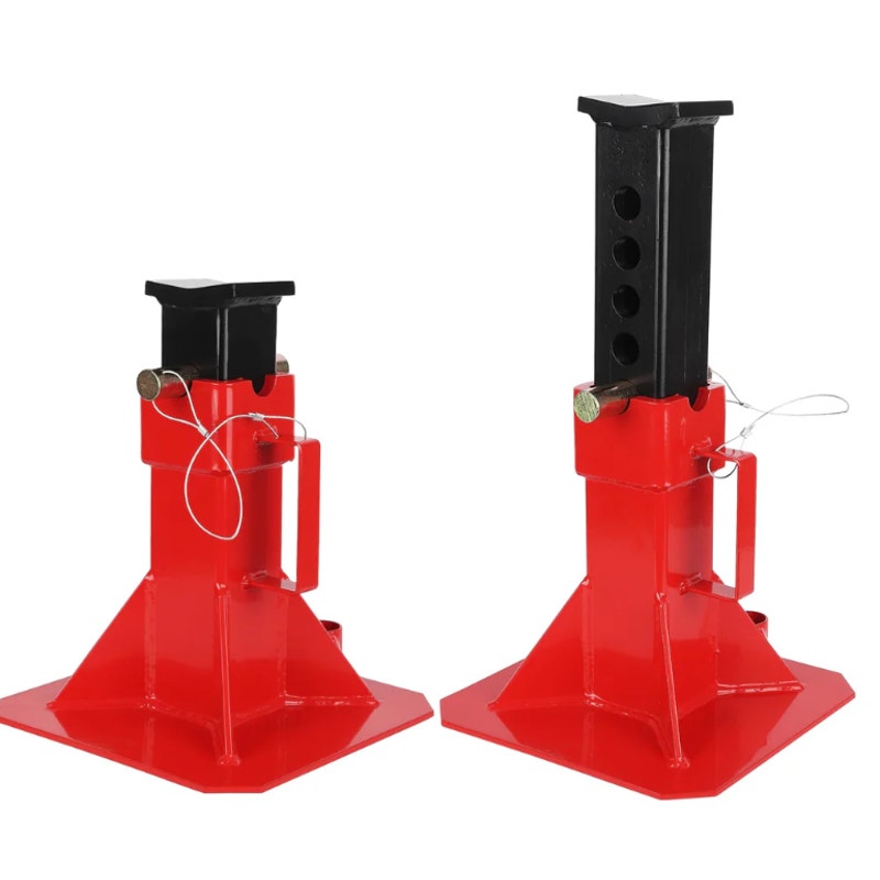 GARVEE Heavy-Duty Pipe Jack Stand, 13" -19" Adjustable Folding Pipe Stand 22-Ton