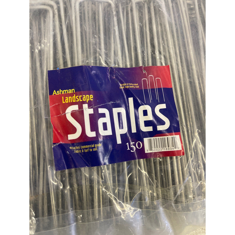 Ashman 500+ Count Galvanized Garden Stakes Landscape and Fence Sod Staples
