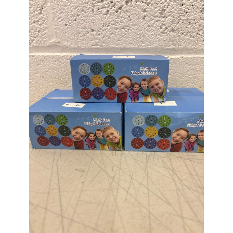 5-Sets Math Fidget Spinners Educational Toys Addition & Subtraction 9-pcs / Set