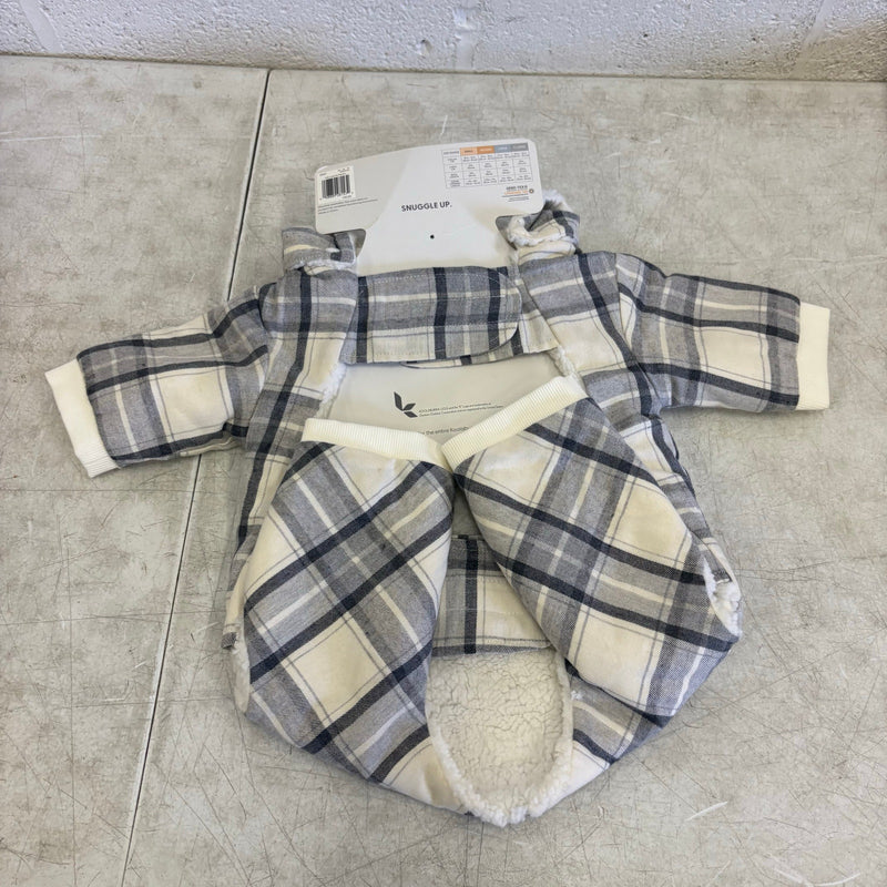 Koolaburra by UGG Pet Alfie Pajama w Hood Dog 17-18" Collar Gray Plaid - Large