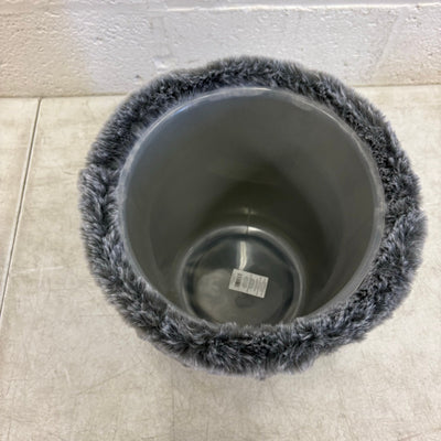 Ugg Dawson Waste Bin with Plastic Insert & Soft Outer Cover, 9"x10.5" - Charcoal