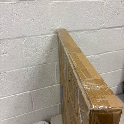 Cumbor 29.7-57" Wide Baby Gate Self Closing Dog Gate Pressure Mounted - White