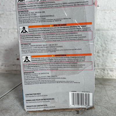 16-Pack 3M 8110S Sanding Paint Surface Prep Disposable Respirator, Size Small