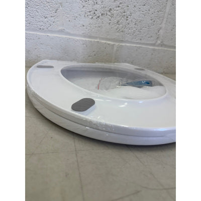 Dayao Premium Round Toilet Seat with Cover, Slow Quiet Close, Bathroom - White