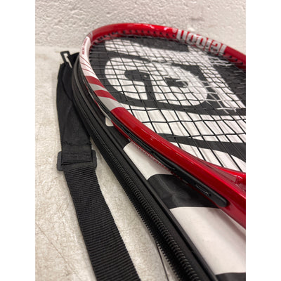 Teloon Adult Recreational Tennis Rackets 27 Inch X-Blade V6 Micro Carbon - Red
