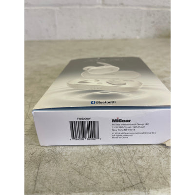 2boom Bluetooth Apex Air True Wireless Earphones w Case - White - TWS200W