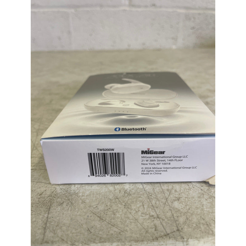 2boom Bluetooth Apex Air True Wireless Earphones w Case - White - TWS200W