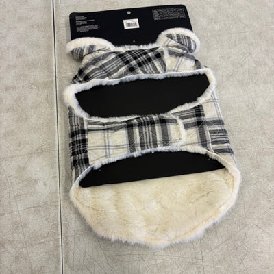 UGG for Pet Tarni Dog Coat, Pet Sweater, 14-16" Collar, Gray Plaid - Large