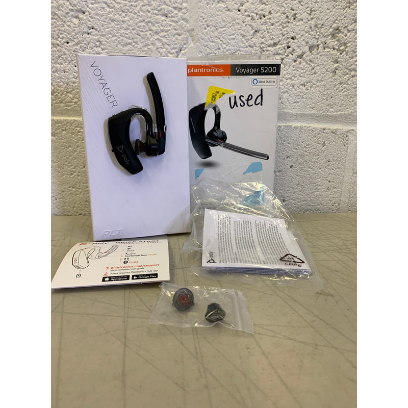 Plantronics Voyager 5200 Bluetooth Headset Single-Ear, w/Noise-Canceling Mic