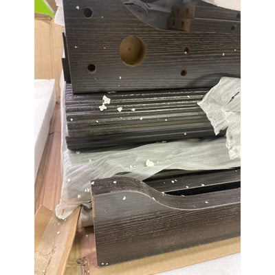 Tribesigns 62.2" Wood Executive Desk Simple Rectangular Computer Table - Black