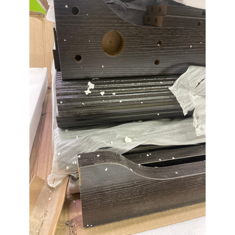 Tribesigns 62.2" Wood Executive Desk Simple Rectangular Computer Table - Black