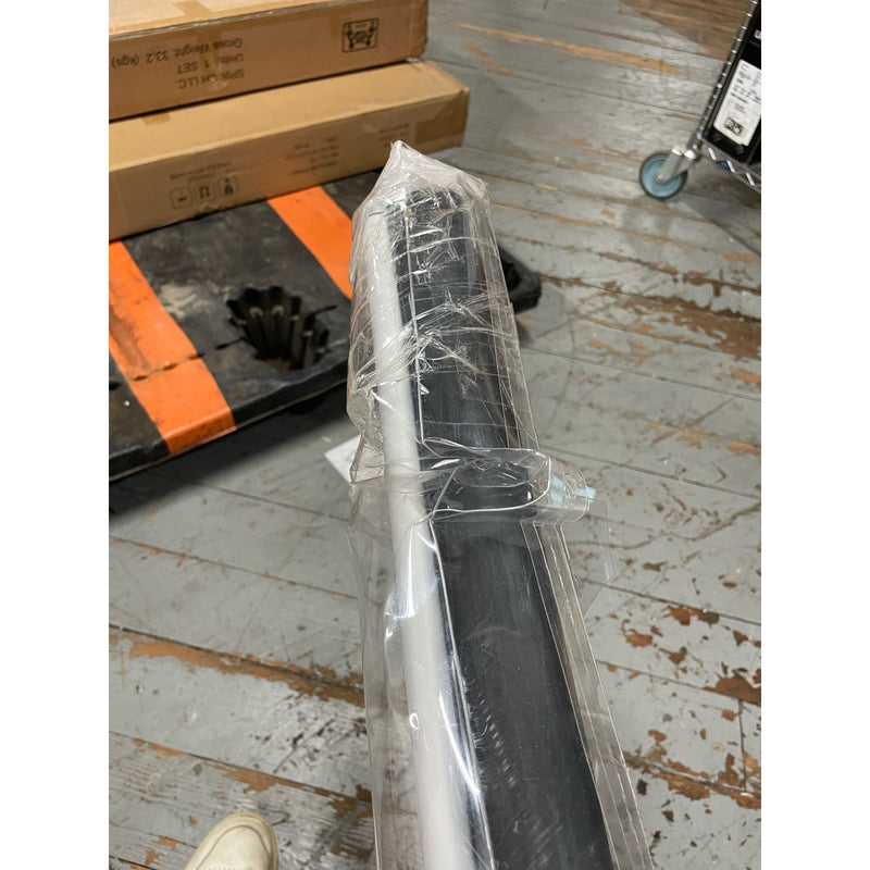 Cortina enrollable ChrisDowa 100 % opaca, color negro, 152 cm de ancho x 183 cm de alto (LEER)