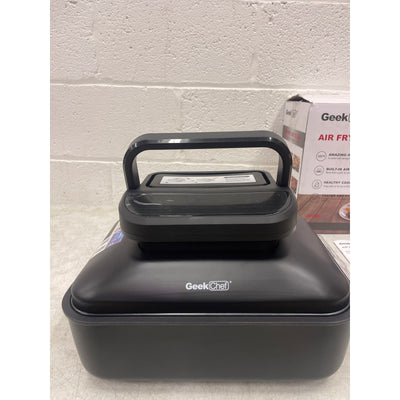 Geek Chef Air Fryer Lid & Electric Indoor Grill Combo, 7-in-1 Air Fryer Oven