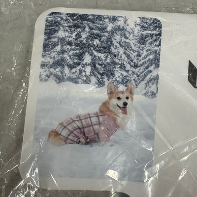 Koolaburra UGG Pet Jayla 1-Piece Pajama Dog Jacket 20-21" Collar Pink Plaid XL