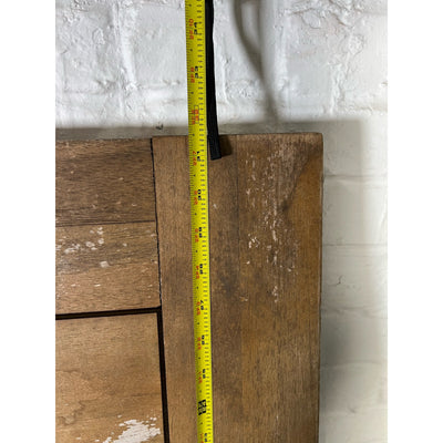 Rustic Farm Table Indoor/ Outdoor 67" x 32" Solid Wood Dining Table, Metal Legs, Antique