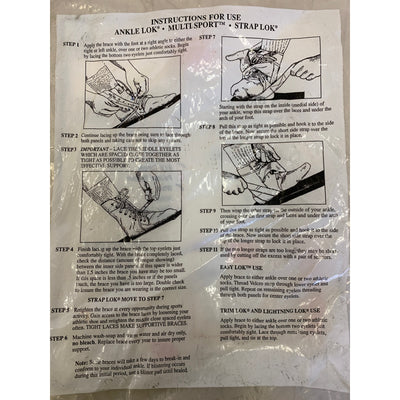 Swede-O Ankle Lok Support with Knit Tongue, XX Large Ankle Brace White Sprain