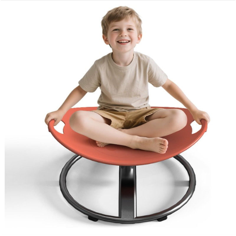 Spinning Chair for Autistic Kids - Sensory Spinning Chair w Handles & Non-Slip