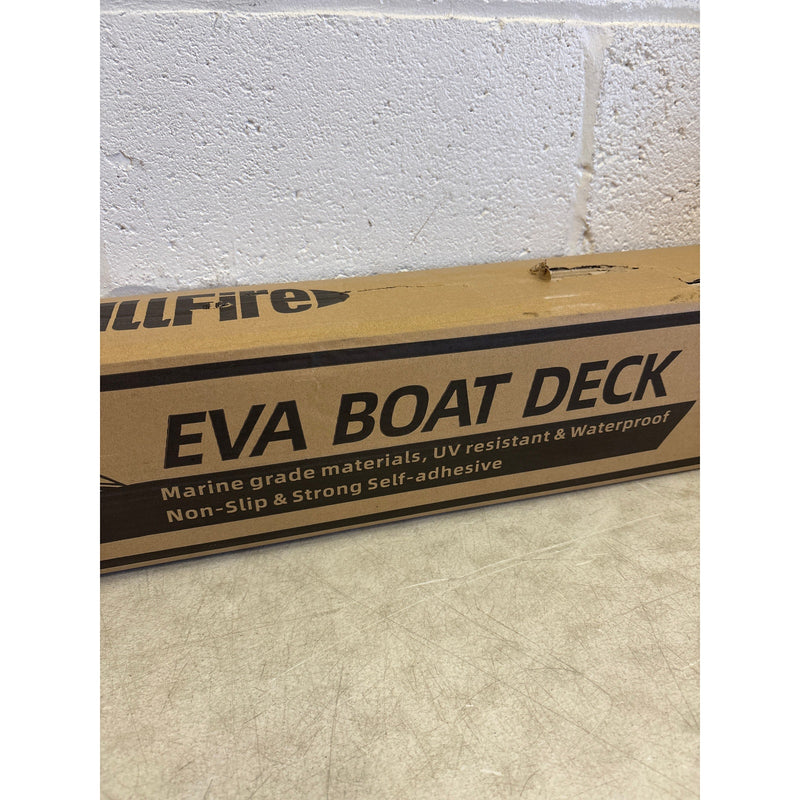 Fullfire EVA Foam Boat Flooring Faux Teak Boat Decking Self-Adhesive 94x47"