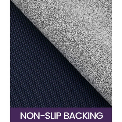 Set-of-2 DEXI Kitchen Rugs and Floor Mats Non Slip Washable 17"x30"+17"x60" Grey