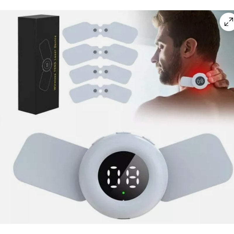 KTS Wireless TENS & Red Light Therapy Cold Laser Therapy Device with Heat