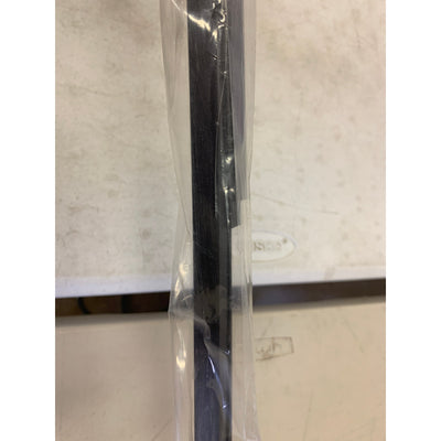 (18 Units) 5/16Dx7/16Wx48"L Black Plastic Uneven Leg Angle Moulding w Adhesive
