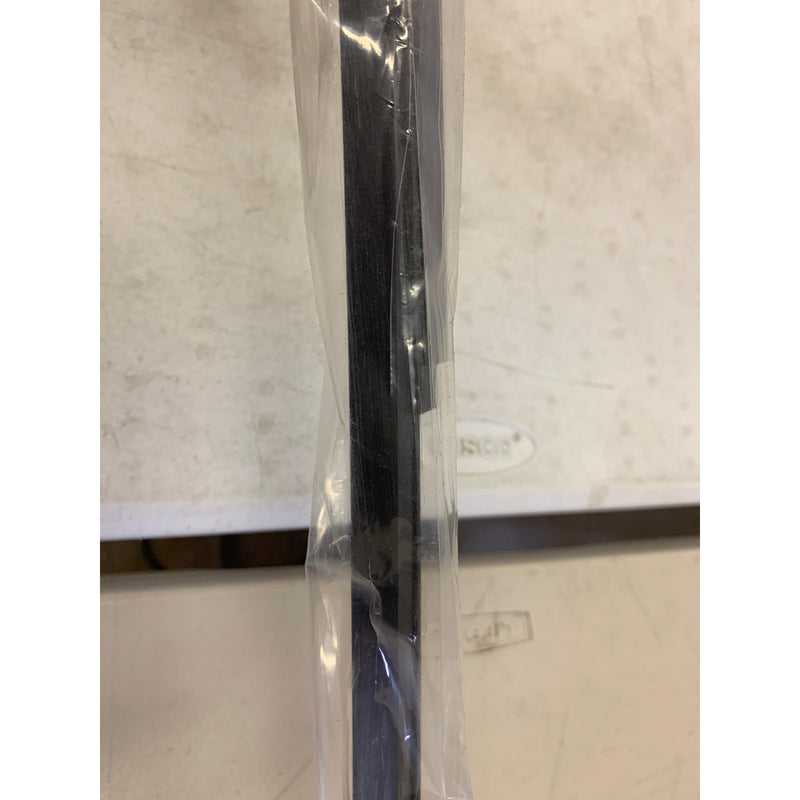 (18 Units) 5/16Dx7/16Wx48"L Black Plastic Uneven Leg Angle Moulding w Adhesive