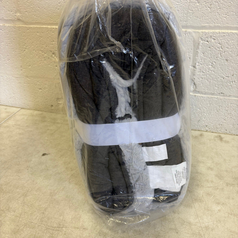 UGG Terra Quilt Full/Queen, Bedroom Bedding Soft Reversible - Charcoal Grey