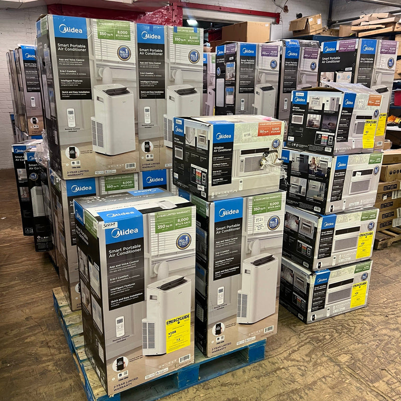 Bulk AC Discount 149 Units, Midea Air Conditioners Window & Portable, Tested & Working, 25% Retail